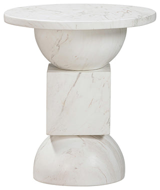 Chip Marble Print Indoor / Outdoor Side Table