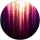 Purple With Magic Light, Abstract Round Metal Wall Art, 11"