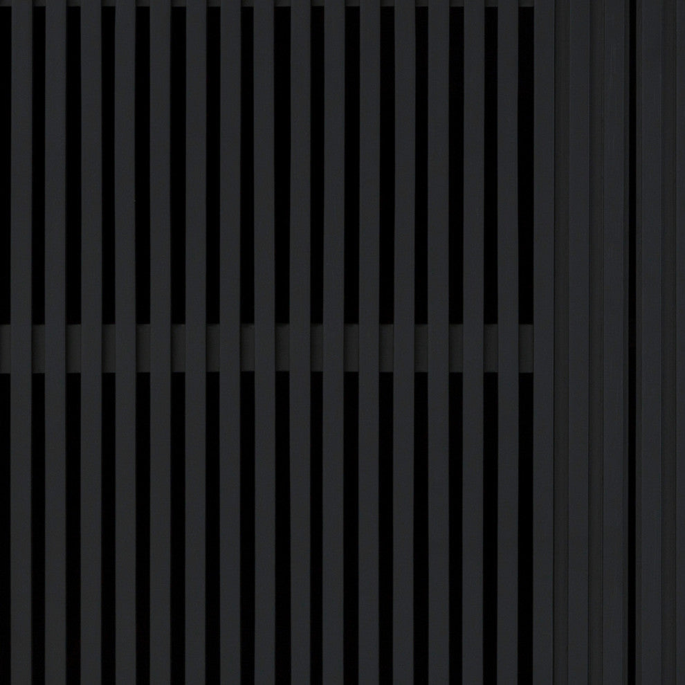 Pasadena 4 Door Wood Buffet Cabinet With Black Oak Finish