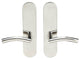 Brussels Lever, Tubular Full Dummy Pair, Left Hand, Polished Stainless Steel