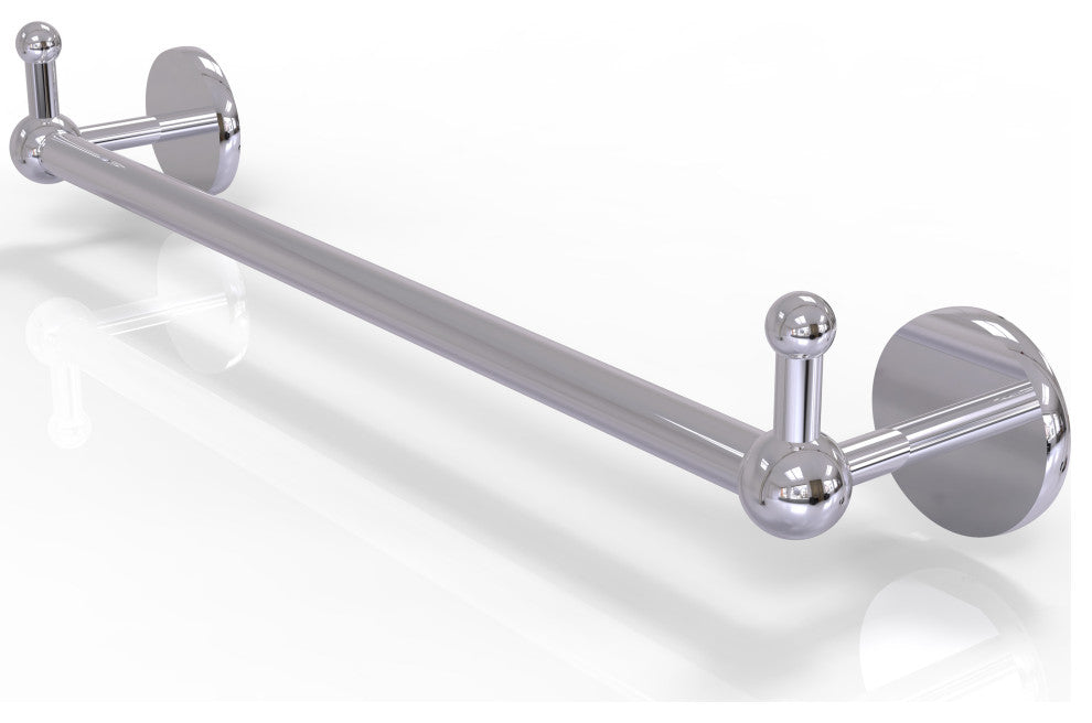 Prestige Skyline 18" Towel Bar with Integrated Hooks, Polished Chrome