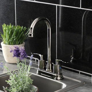KB8496SVL Two-Handle 2-Hole Deck Mount Bar Faucet, Polished Nickel