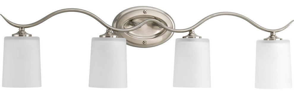 Inspire Collection 4-Light Bath Light, Brushed Nickel