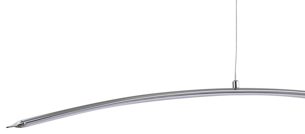 Roxanna 41.5" Dimmable Adjustable Integrated Led Linear Pendant, Chrome