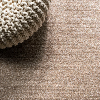 Haze Solid Low-Pile Runner Rug, Beige, 2'x8'