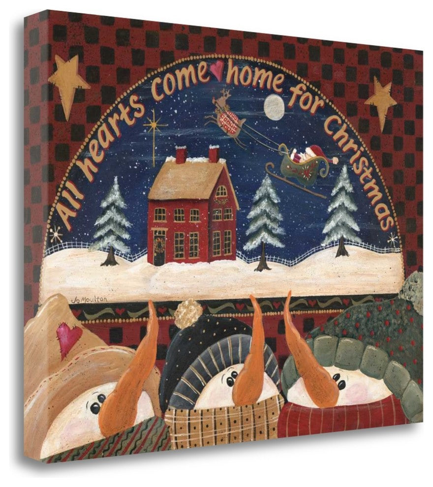"Home For Christmas" By Jo Moulton, Giclee Print on Gallery Wrap Canvas