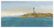 "Lighthouse Seascape I v.2" Digital Paper Print by James Wiens, 74"x38"