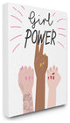 Girl Power Motivational Phrase with Raised Fist Hand Poses30x40