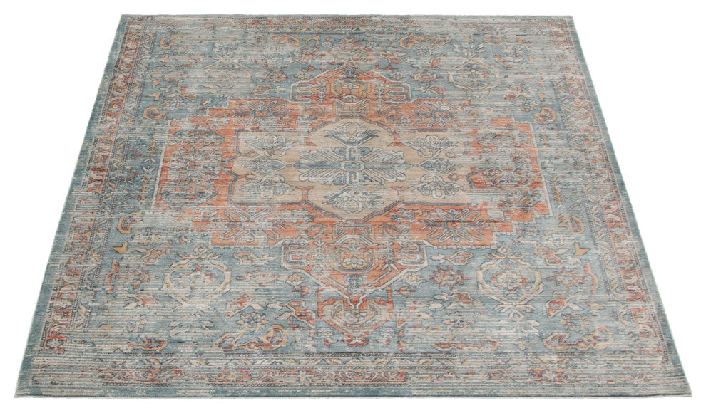 eCarpetGallery Living Room Rug, Blue, 5'3" x 6'7"