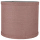 Classic Drum Burlap Lampshades, Dusty Rose, 8"