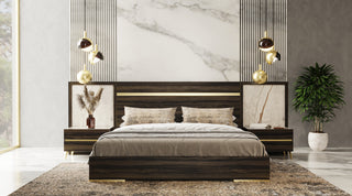 Nova Domus Velondra, Modern Eucalypto + Marble Bedroom Set, Eastern King