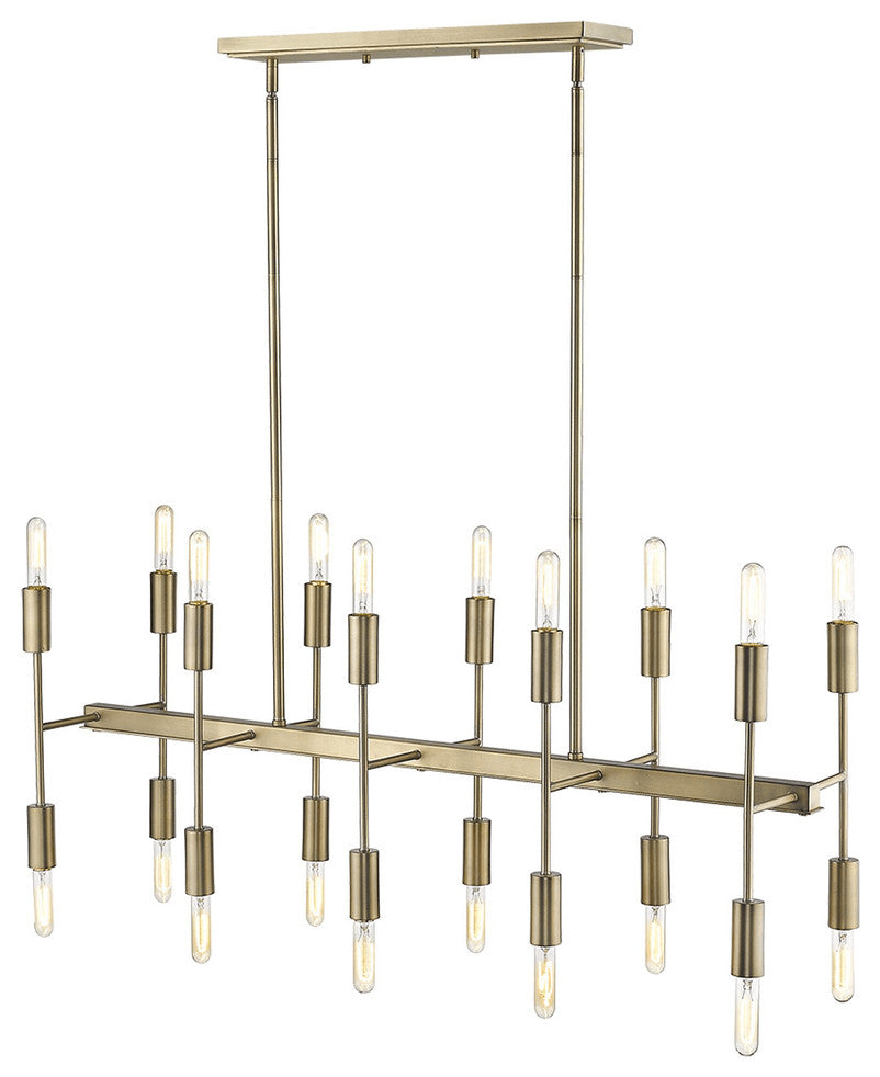 Perret 20-Light Aged Brass Island Pendant