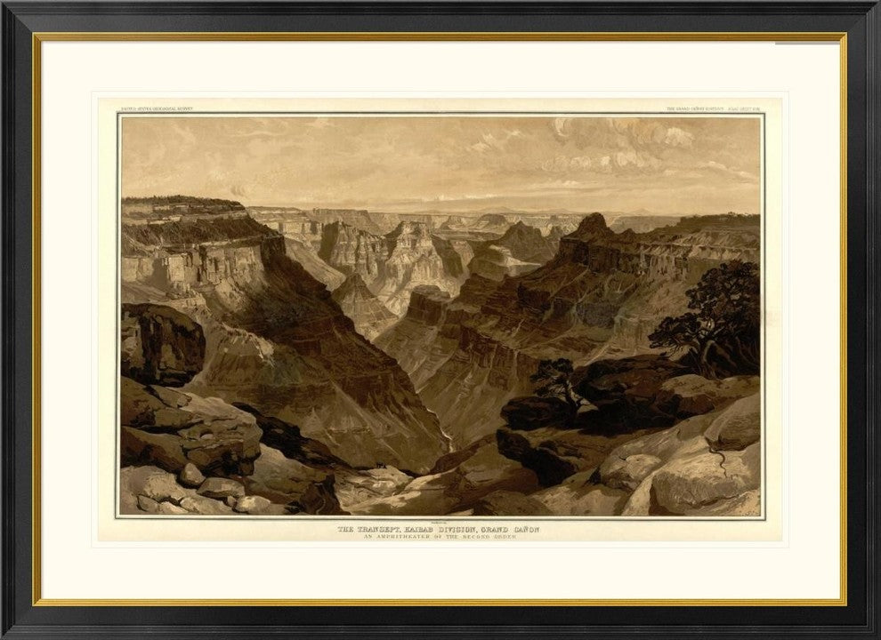 "Grand Canyon - The Transept, Kaibab Division, 1882"  by Thomas Moran, 46x34"