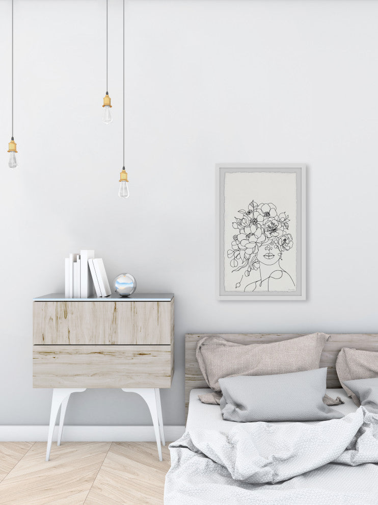 "Every Flower Blooms" Framed Painting Print, 24x36