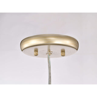 Liria 8-Light Brushed Silver-ish Champagne Beads Firework Chandelier