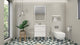 Belli 24" Wall Mounted Single Bathroom Vanity Set, Glossy White, Glossy White Top