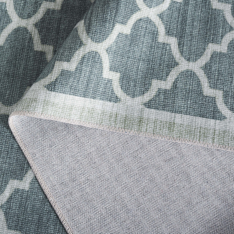 Safavieh Arizona Machine-Washable Collection ARZ172 Rug, Green, 9'x12'