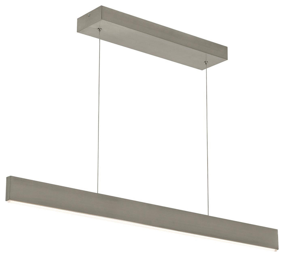 Stealth 36" Linear LED Pendant, Satin Nickel, 120-277V