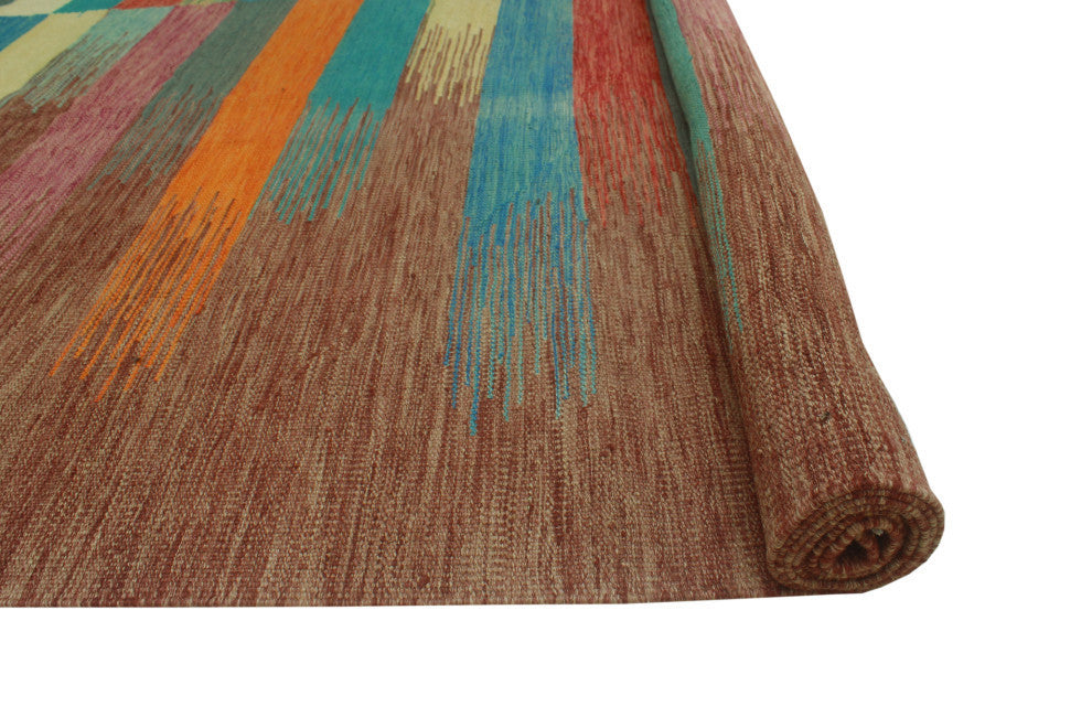 Winchester Kilim Pearlie Burgundy/Purple Rug, 8'2x11'5