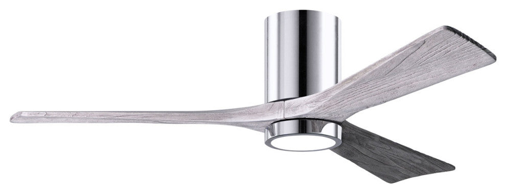 Matthews Fan Irene-3HLK With Lighting Kit, Polished Chrome, 52", Barn Wood