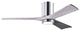 Matthews Fan Irene-3HLK With Lighting Kit, Polished Chrome, 52", Barn Wood