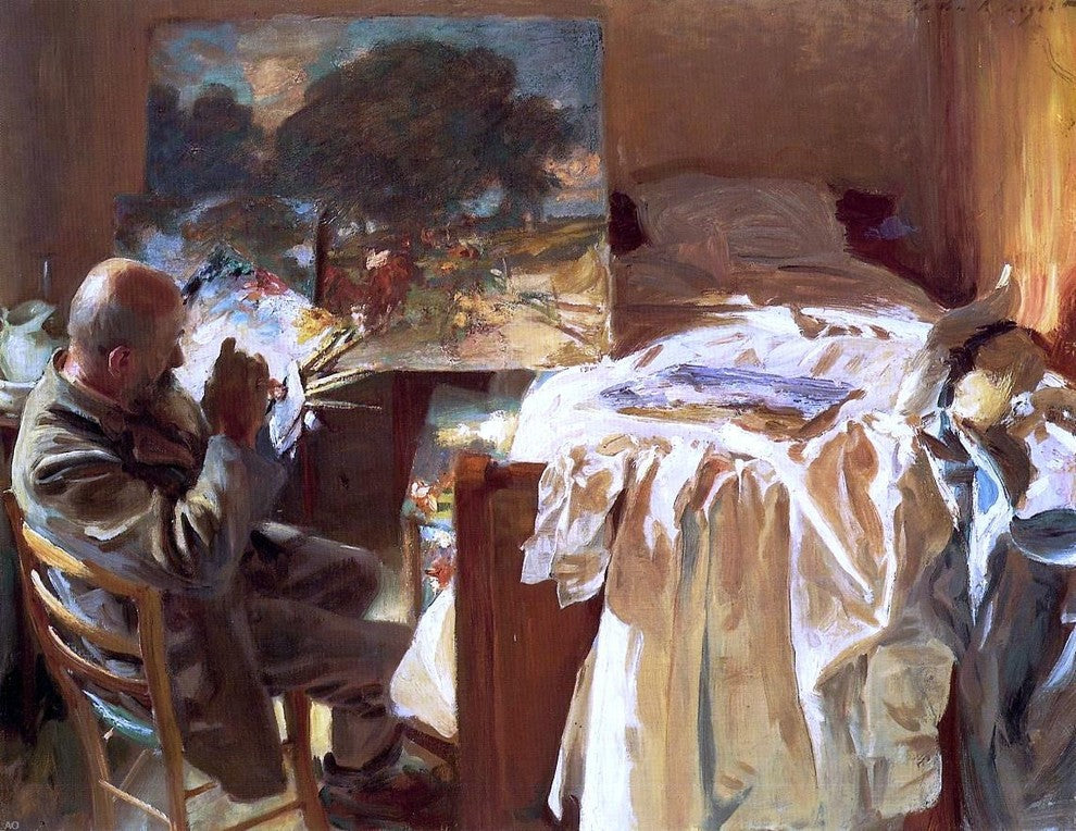 John Singer Sargent An Artist in His Studio, 21"x28" Wall Decal