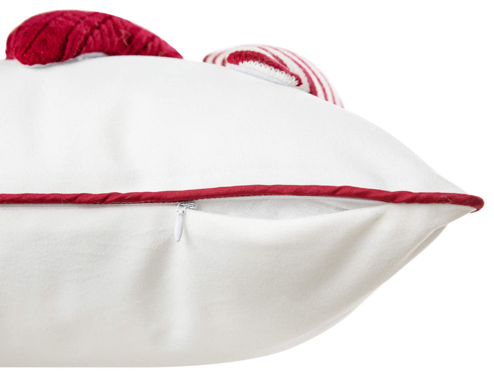 18"Lx18"W 3D Heavy Knitted Gnome Pillow