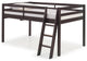 Twin Wood Junior Loft Bed, Espresso
