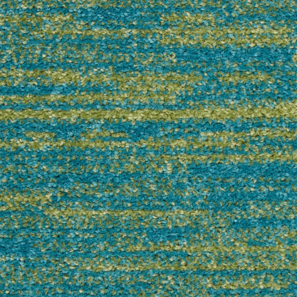 Nourison Essentials 2' x 4' Blue Green Outdoor Area Rug