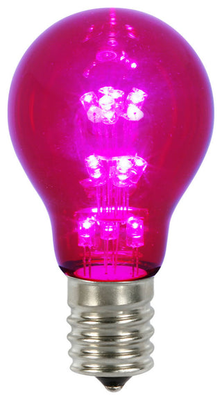 A19 LED Transparent Bulb E26 Neck Base, Purple