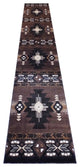 Angie Collection Runner 3' x 16' Chocolate Southwestern Style Area Rug