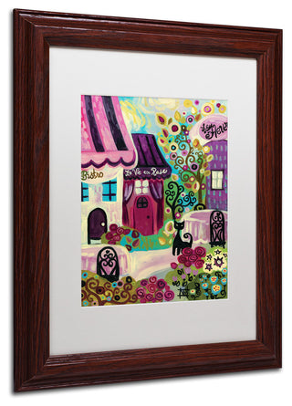 Natasha Wescoat 'La Vie En Rose' Art, Wood Frame, White Mat, 11x14