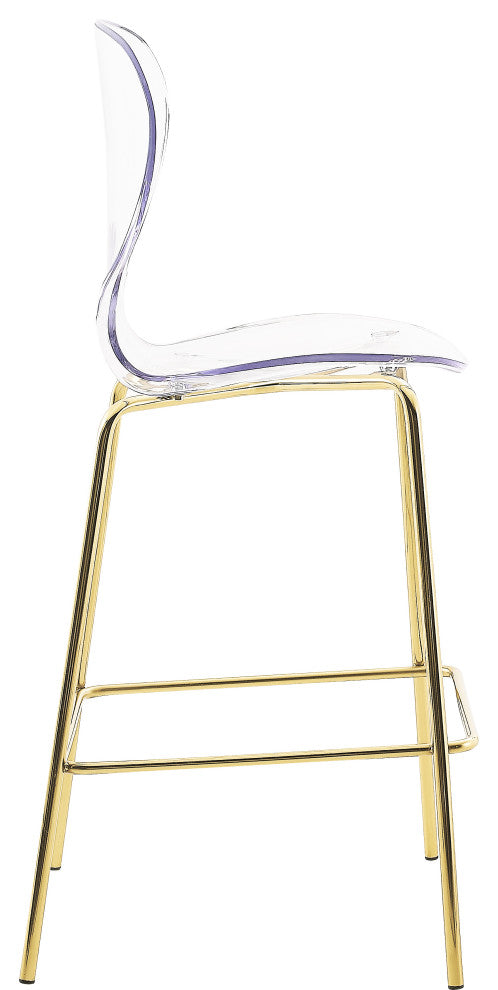 Clarion Counter Stool, Set of 2, Gold