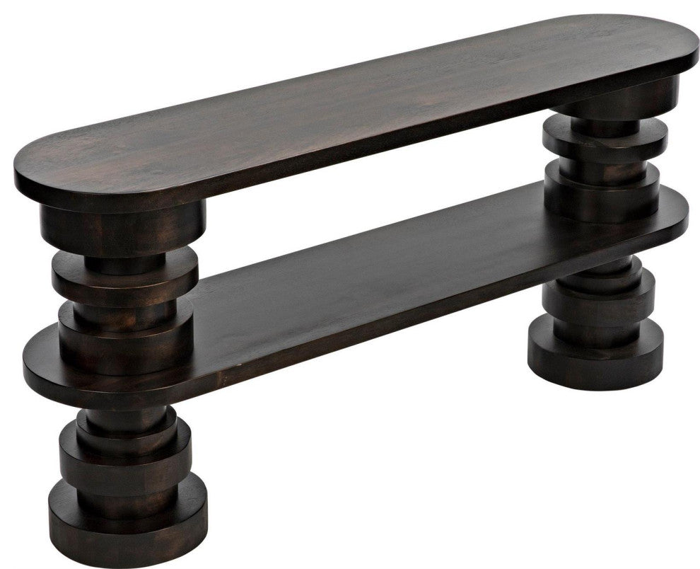 Fuller Ebony Walnut Veneer Console