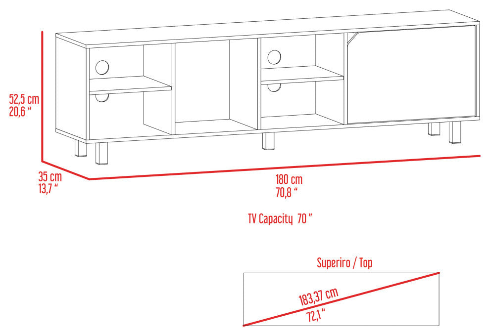 Native Tv Stand, Light Oak
