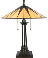Quoizel TF6668VB Two Light Table Lamp Gotham Vintage Bronze
