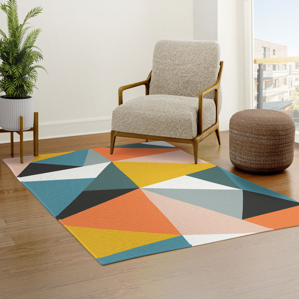 The Old Art Studio Modern Geometric 36 Area Rug