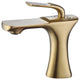 Single Hole Bathroom Sink Faucet, Brushed Gold