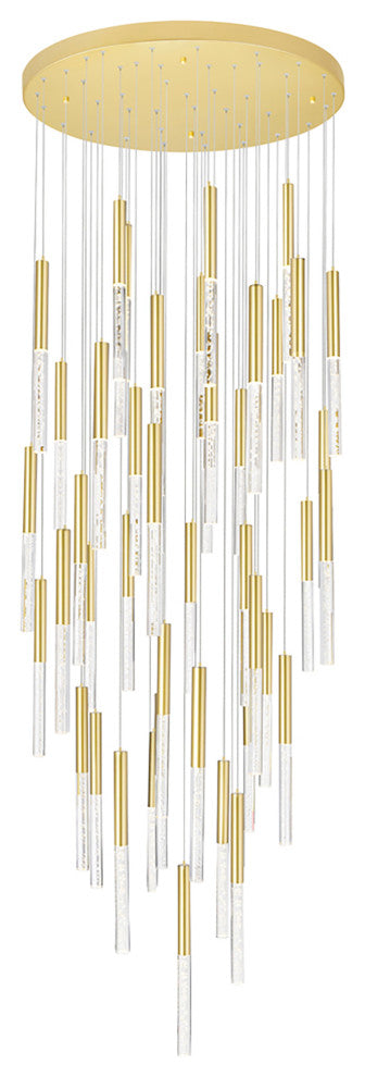 Dragonwatch LED Integrated Chandelier with Satin Gold Finish