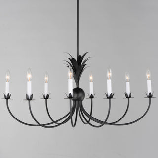 Maxim 2888 Paloma 8 Light 36"W Taper Candle Style Chandelier - Gold Leaf