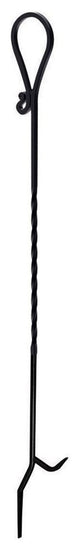 Panacea 15353 Twisted Steel Fireplace Poker, Black, 40"