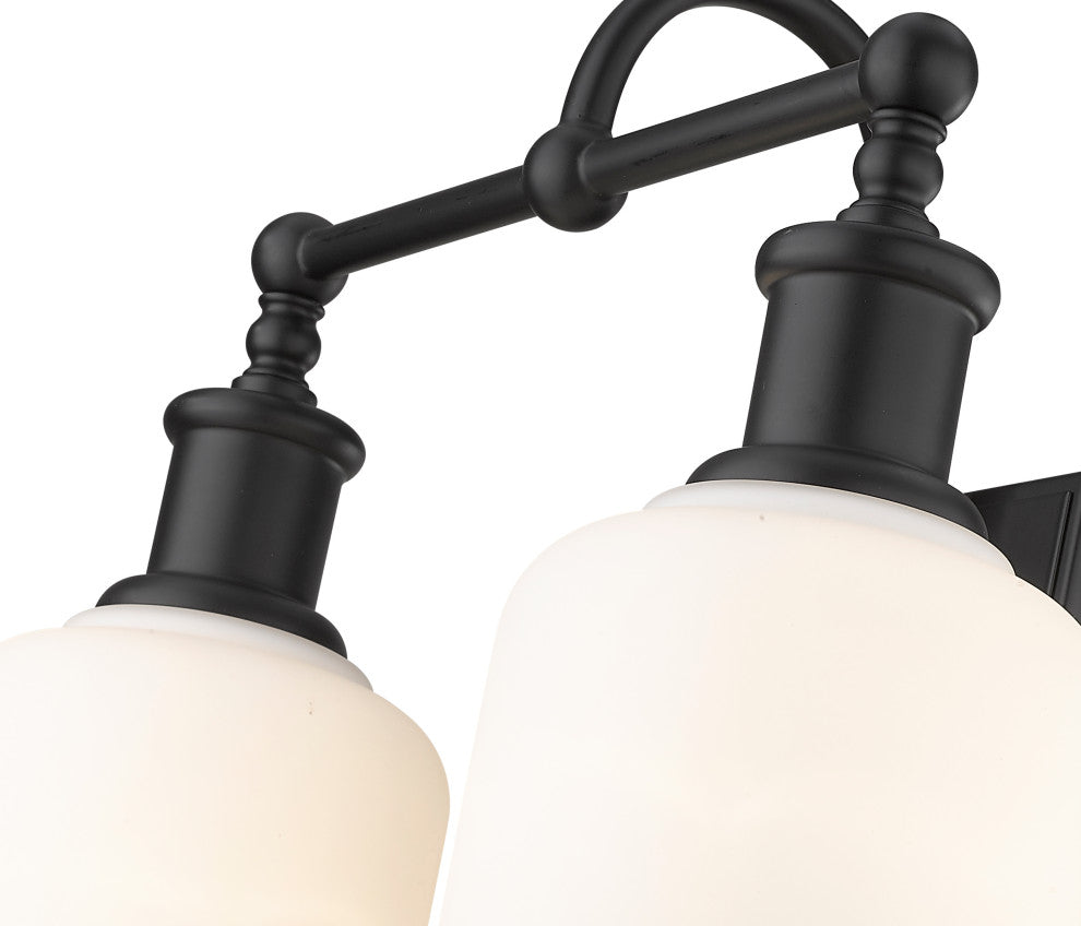 Zlite 733-2V-MB 2-Light Vanity, Matte Opal