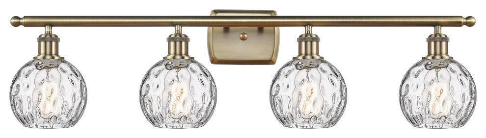 Innovations 516-4W-AB-G1215-6 4 Light Bath Vanity Light, Antique Brass