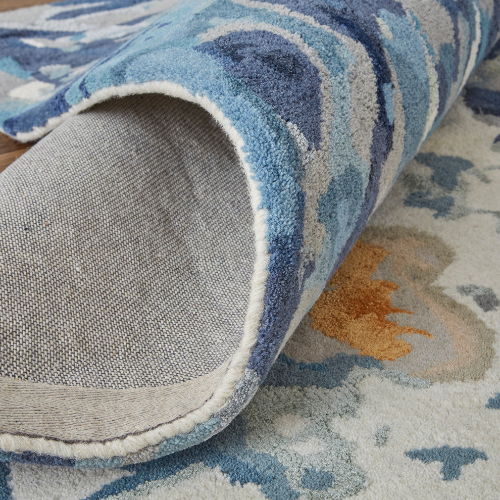 Weave & Wander Cerelia Wool Rug, Ivory/Multi, 10' x 14' Rug