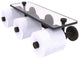 Prestige Skyline 3-Roll Toilet Paper Holder with Glass Shelf, Oil Rubbed Bronze