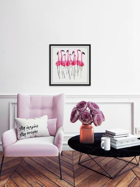 "Flamboyance" Framed Painting Print, 18"x18"