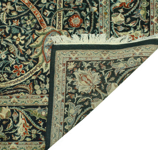 Pak-Persian Cingeswi Black/Green Rug, 8'0x10'2