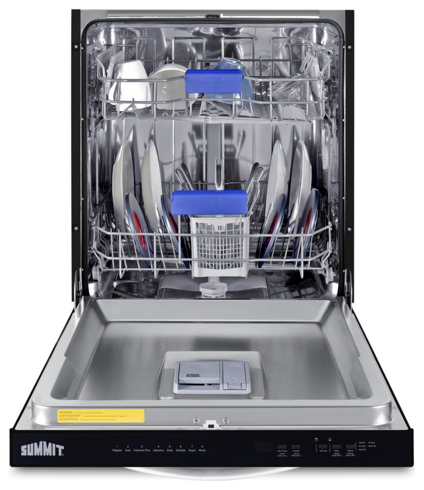 Summit DW24ADA 24"W 10 Place Setting Energy Star Rated Built-In - Stainless