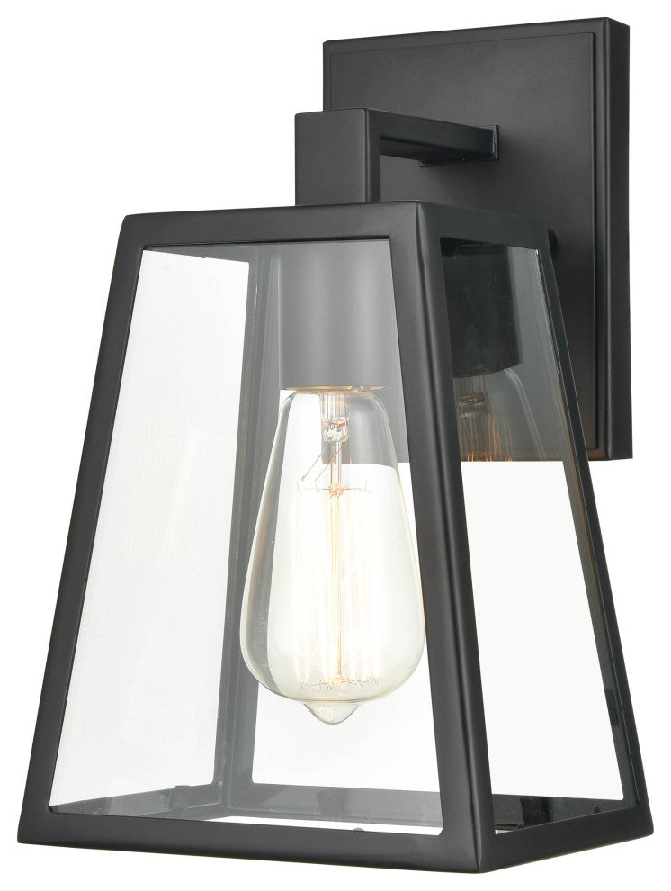 Grant Collection 1 Light 7" Powder Coat Black Outdoor Wall Sconce