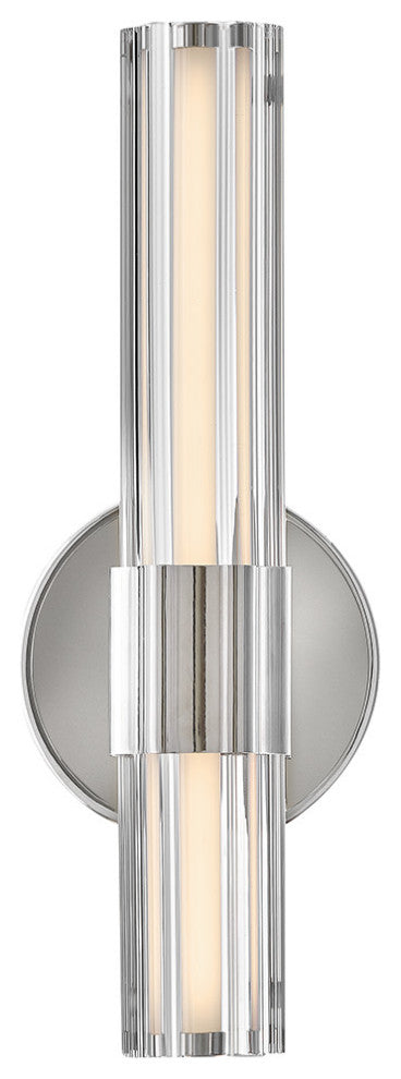 Hinkley Georgette Medium Led Sconce, Polished Nickel